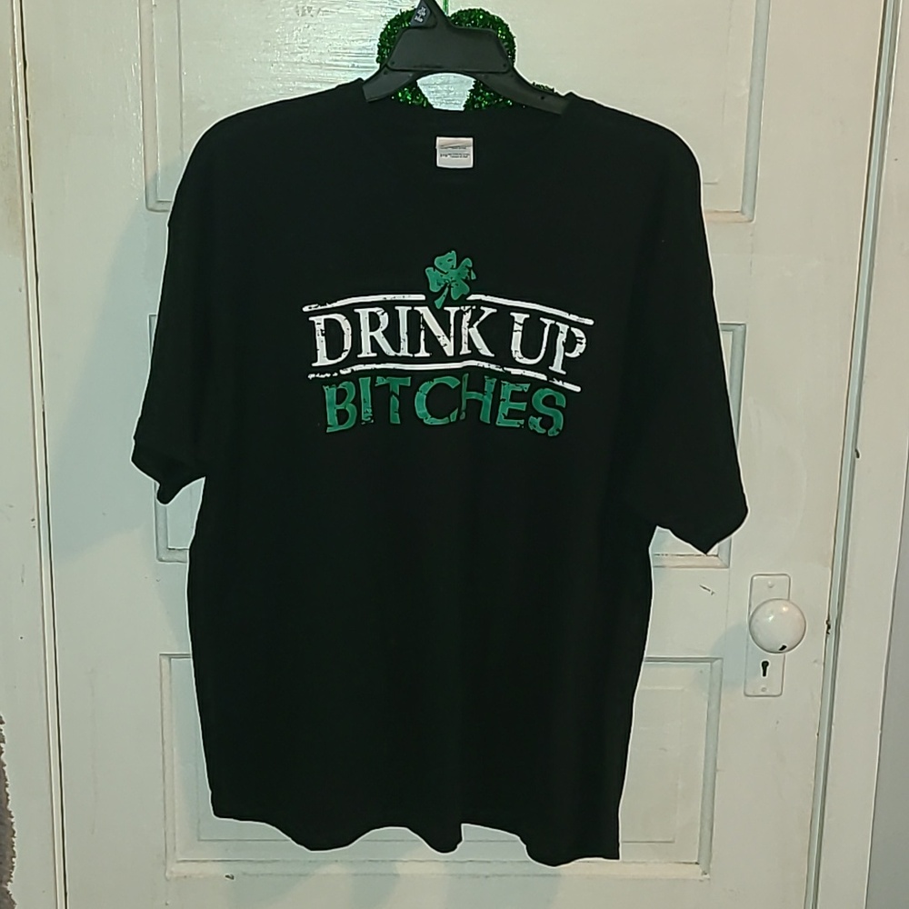 Gildan Black St Patrick's Bold Logo Short Sleeve Tee